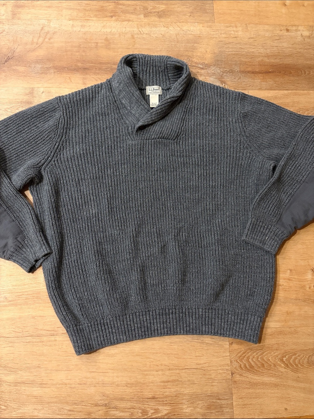 L.L. Bean Men's Turtleneck Rib Knit Sweater - Charcoal XL Tall